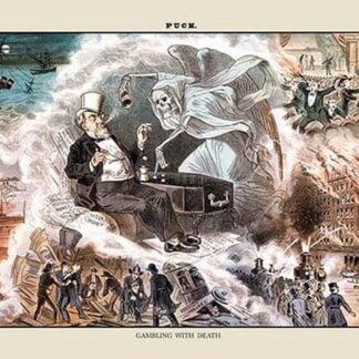 Puck Magazine: Gambling with Death by Bernhard Gillam