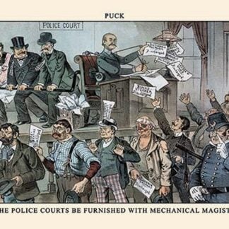Puck Magazine: Let the Police Courts Be Furnished by Frederick Burr Opper