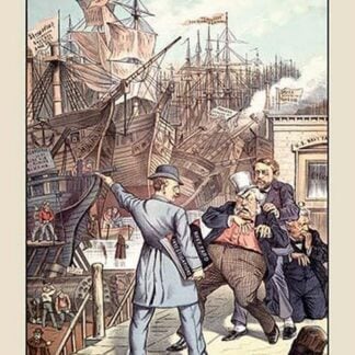 Puck Magazine: Ship-Building for Repairs by Bernhard Gillam