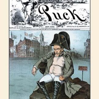 Puck Magazine: The 'Little Napoleon of Wall Street' in Exile by Frederick Burr Opper