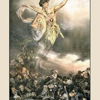 Puck Magazine: Through Night to Light by Joseph Keppler