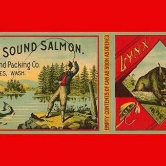 Puget Sound Salmon Can Label by Schmidt Litho Co.