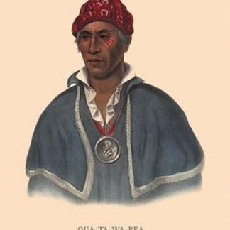 Qua-Ta-Wa-Pea (A Shawanoe Chief) by Mckenney & Hall