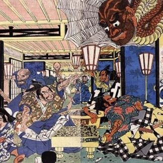 Raiko Shitenn and the Earth Spider by Utagawa Kuninaga
