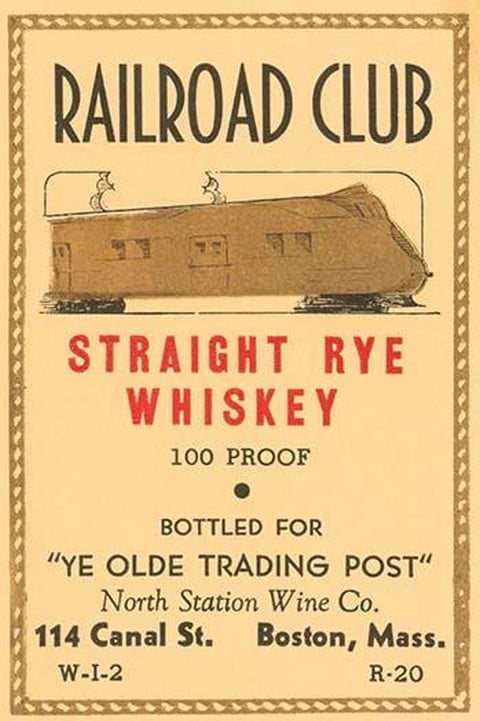 Railroad Club Straight Rye Whiskey