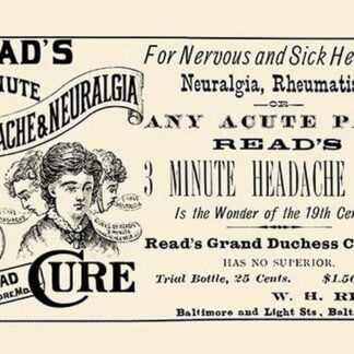 Read's 3 minute Head-Ache & Neuralgia Cure