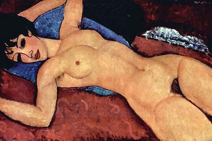 Reclining Nude 1917-18 by Amadeo Modigliani