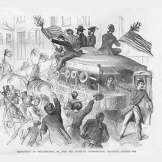 Recruitment of the Bucktails Regiment in Philadelphia by Frank Leslie