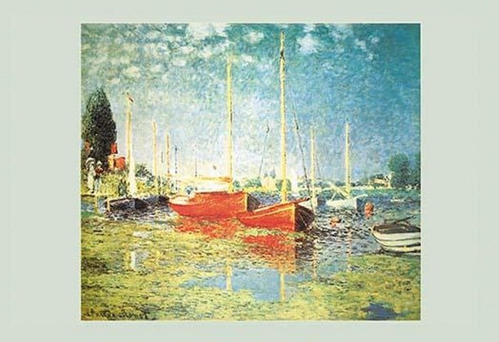 Red Boats at Argenteuil by Claude Monet