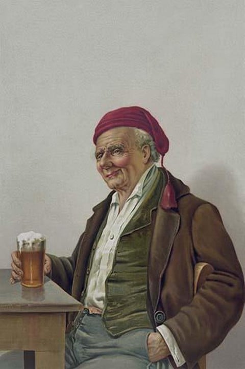 Red Cap Beer by American Litho.