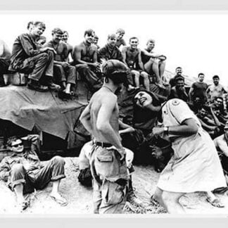 Red Cross Worker in Vietnam with Soldiers