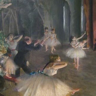 Rehearsal on stage by Edgar Degas