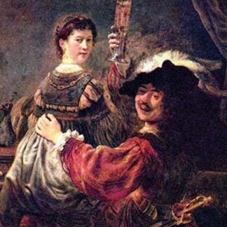 Rembrandt and Saskia in the Parable of the Prodigal Son by Rembrandt Van Rijn