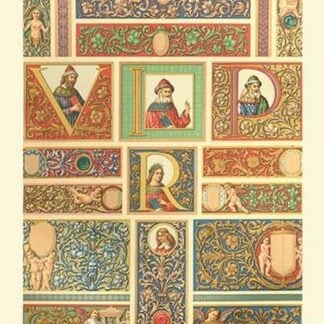 Renaissance Design with Letters by Auguste Racinet