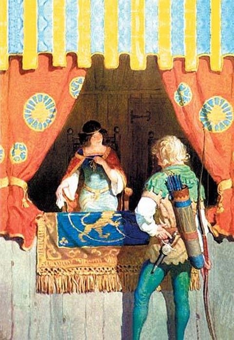 Robin Hood and Maid Marian by N.C. Wyeth