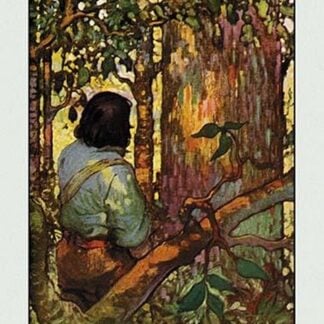 Robinson Crusoe: I Jumped Up and Went Out Through My Little Grove by Frank Goodwin