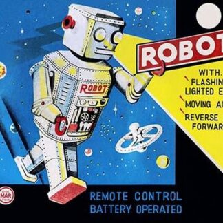 Robot with Flashing Lighted Eyes