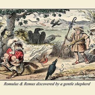 Romulus and Remus Discovered by a Gentle Shepherd by John Leech