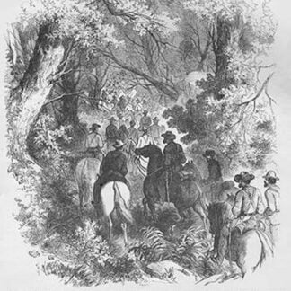 Rosencrans moves thru forest at Laurel Hill to attack Rich Mountain entrenchments by Frank Leslie