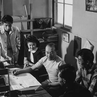 Roy Takeno and Staff Meeting by Ansel Adams