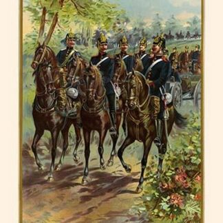 Royal Bavarian' Horn' Field Artillery on the March - 2nd Regiment by G. Arnold