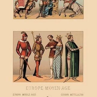 Royalty of Medieval Europe by Auguste Racinet
