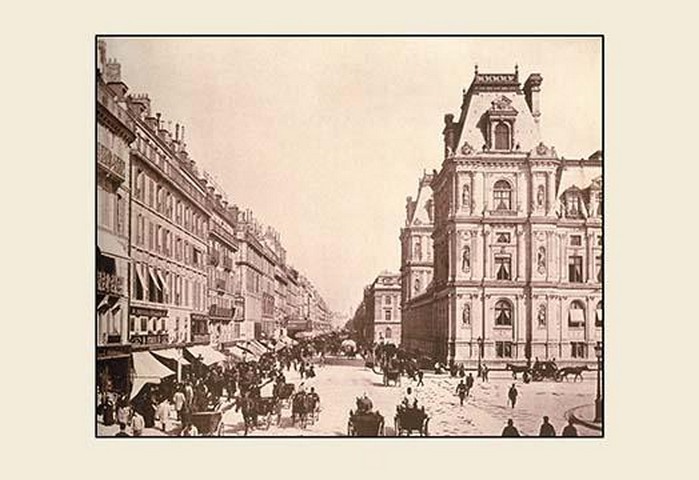 Rue St. Antoine and Hotel de Ville by A. Pepper
