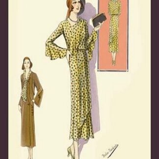 Ruffled Autumn Dress and Overcoat by Atelier Bachwitz