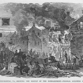 Ruins after Bombardment in Fredericksburg by Frank Leslie
