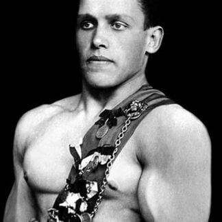 Russian Wrestler with Medals
