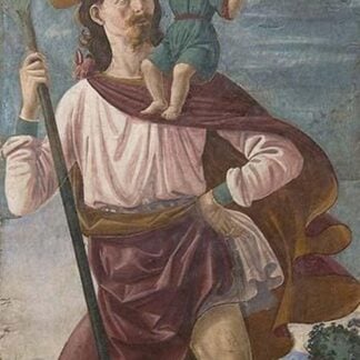 Saint Christopher & The Infant Christ Mural by Domenico Ghirlandaio