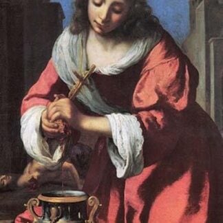Saint Praxedis by Johannes Vermeer