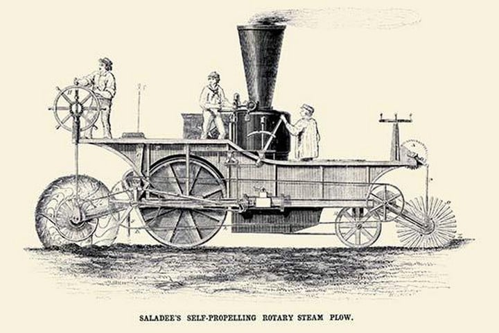 Saladee's Self-Propelling Rotary Steam Plow