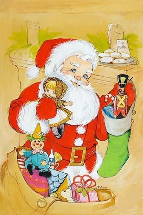 Santa Claus Delivers by Irene Geiger