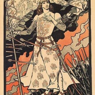 Sara Bernhardt as Joan of Arc by Alphonse Mucha