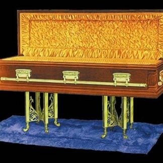 Satin Raised Lid Coffin