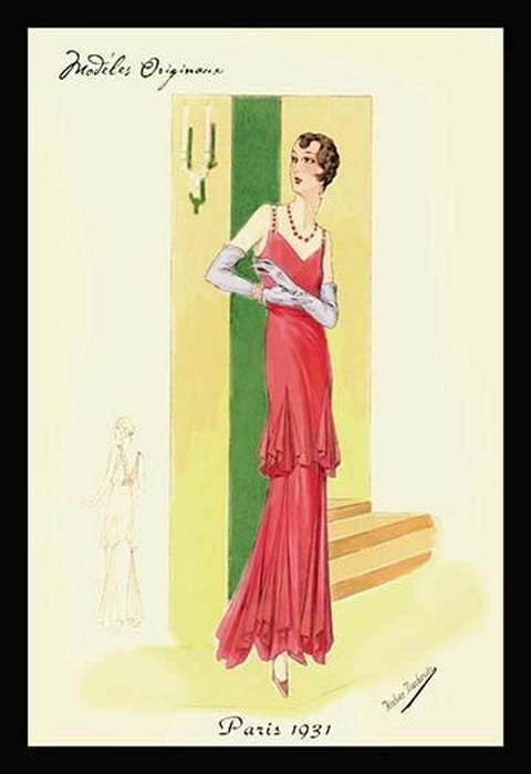 Scarlet Evening Gown by Atelier Bachwitz