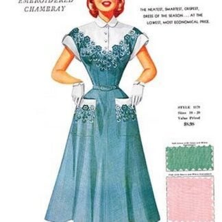 Schiffli Embroidered Chambray by Fashion Frocks