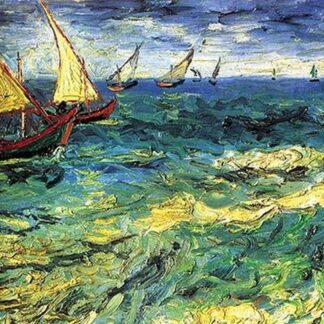 Seascape with SailBoats by Vincent van Gogh