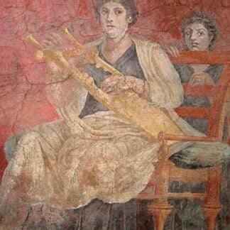 Seated Woman Playing a Kithara - Boscoreale