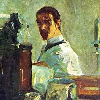Self Portrait Looking in a Mirror by Henri de Toulouse-Lautrec