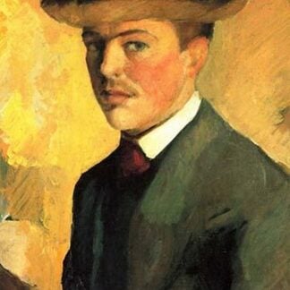 Self-Portrait with Hat by August Macke