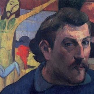 Self Portrait with Yellow Christ by Paul Gauguin