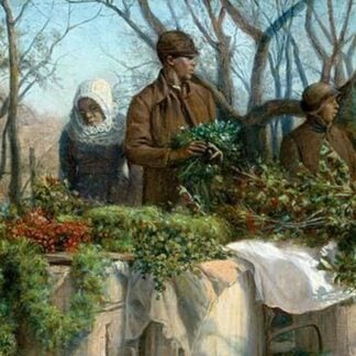 Selling Christmas Greens by E.H. Miller