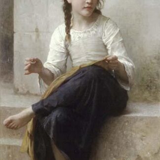 Sewing by William Bouguereau