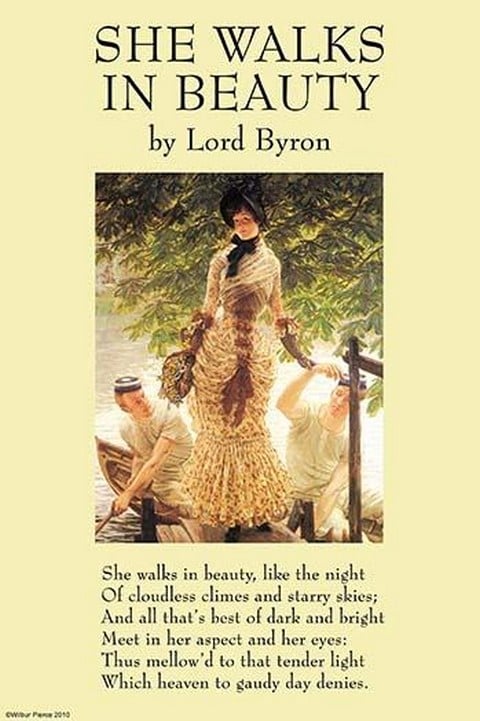 She Walks in Beauty by George Lord Gordon Byron