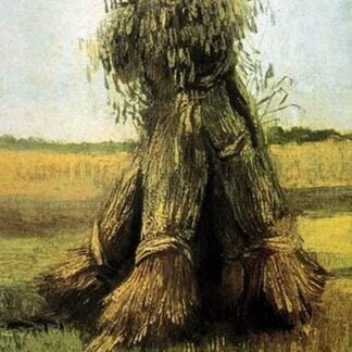 Sheaves bundled high in a field by Vincent van Gogh