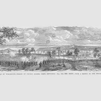 Sheridan at the Battle of Winchester - Crook's 8th Corps - The right by Frank Leslie