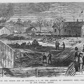 Sherman's Army arrives at Prison Pen at Columbia by Frank Leslie