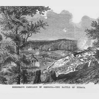 Sherman's Campaign in Georgia - Battle of Resaca by Frank Leslie